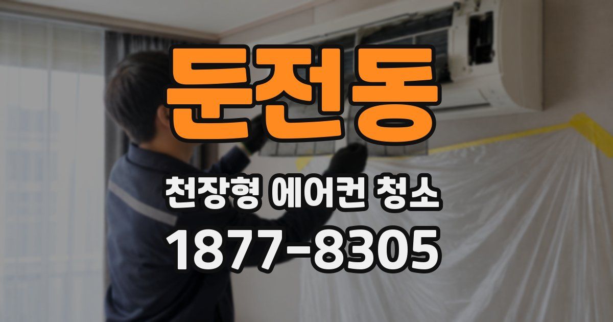 둔전동 천장형 에어컨 청소