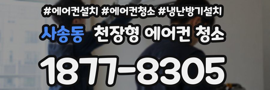 사송동 천장형 에어컨 청소