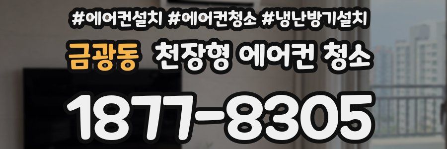 금광동 천장형 에어컨 청소
