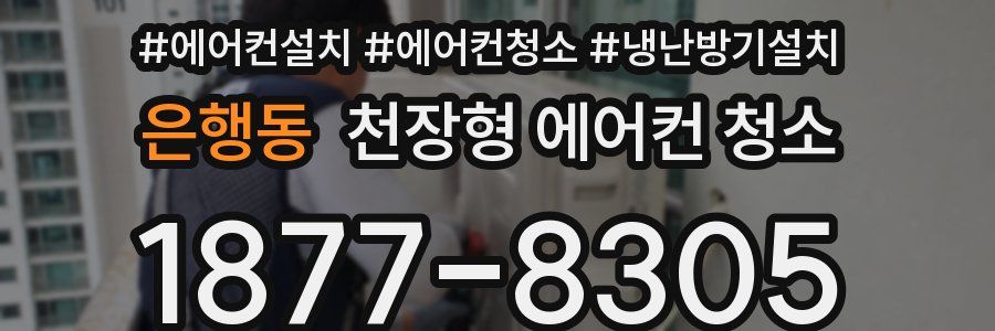 은행동 천장형 에어컨 청소