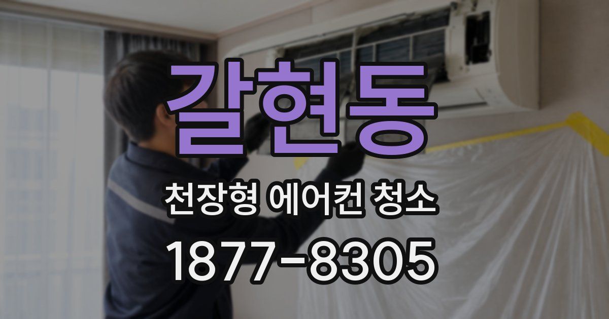 갈현동 천장형 에어컨 청소