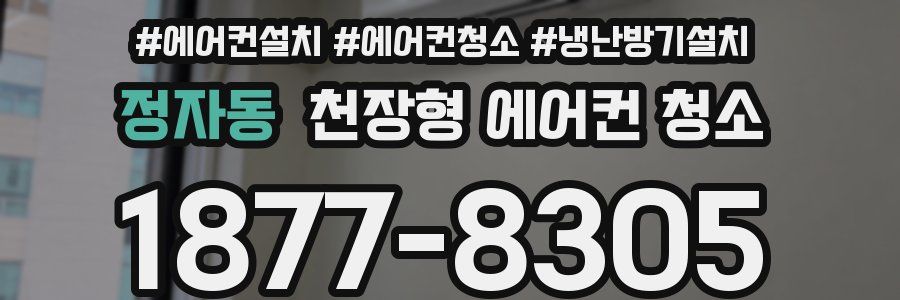 정자동 천장형 에어컨 청소