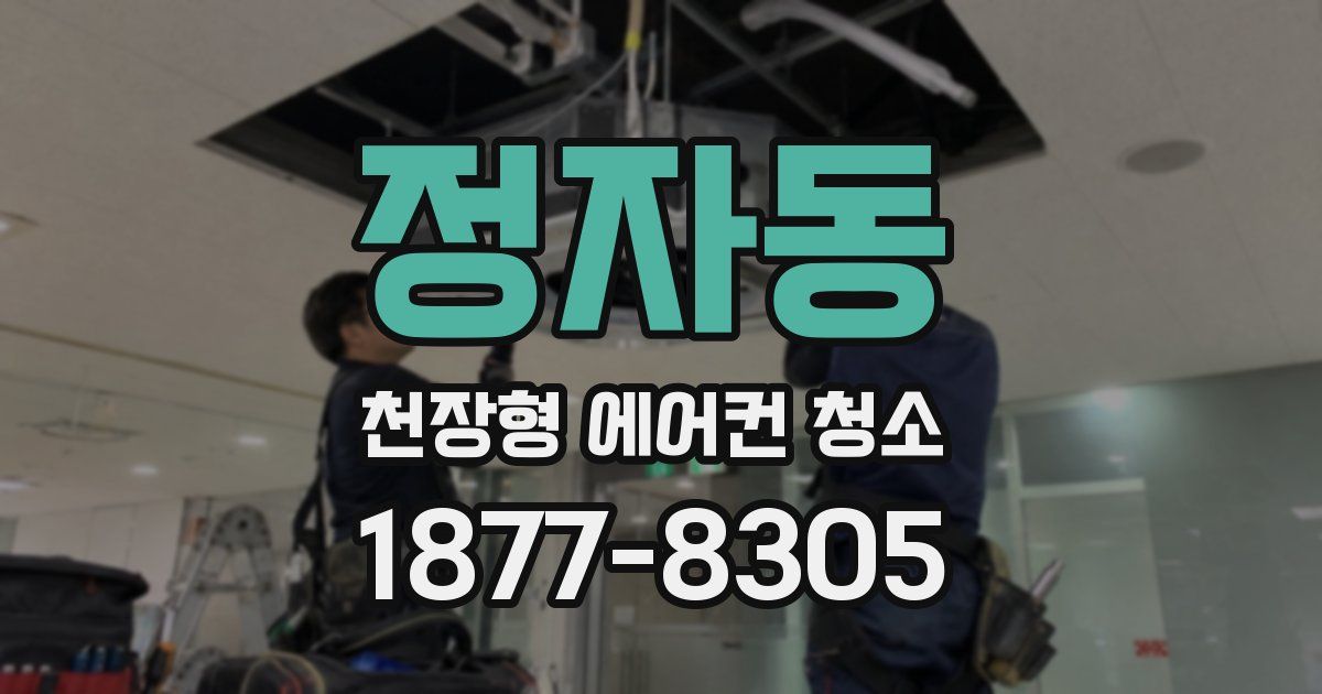 정자동 천장형 에어컨 청소