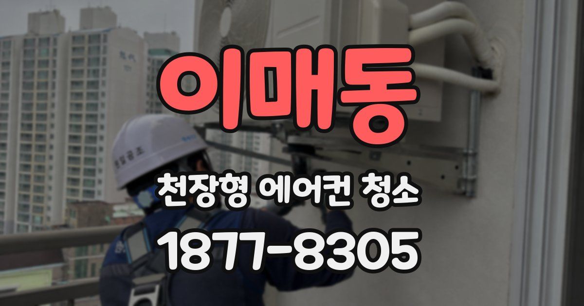 이매동 천장형 에어컨 청소