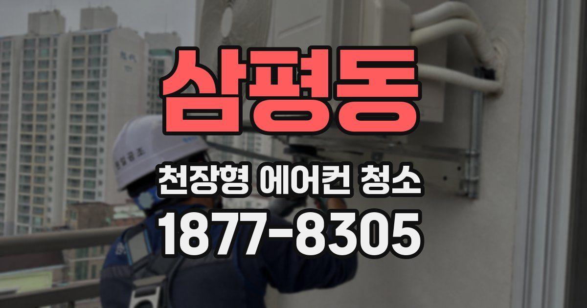 삼평동 천장형 에어컨 청소