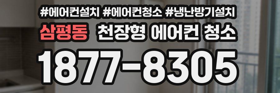 삼평동 천장형 에어컨 청소