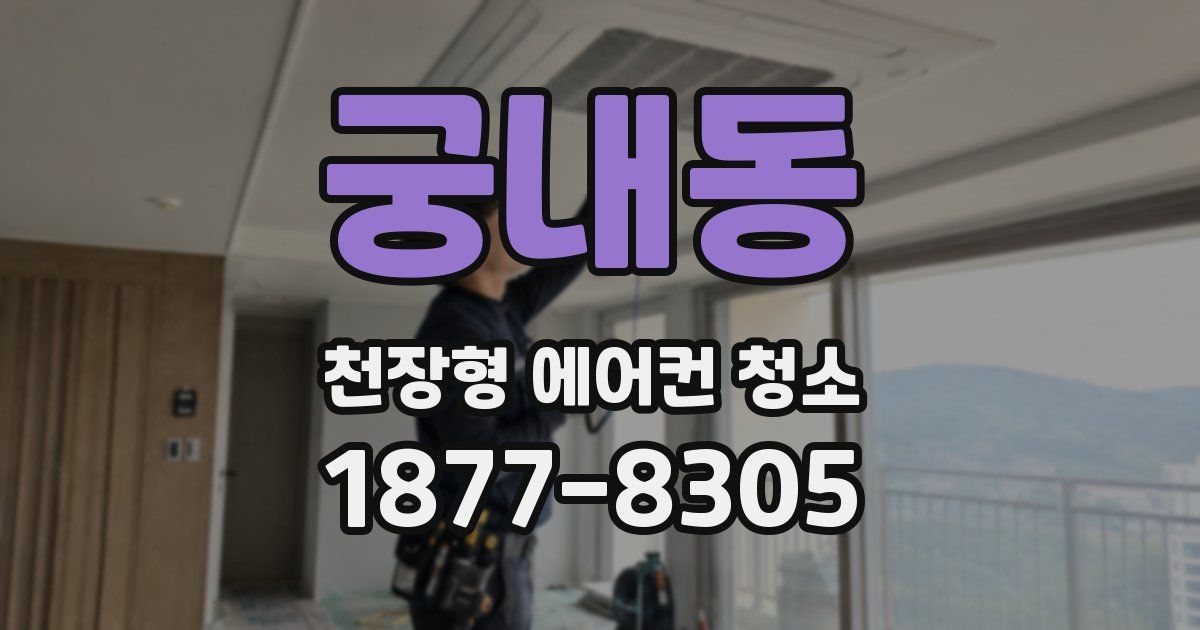 궁내동 천장형 에어컨 청소