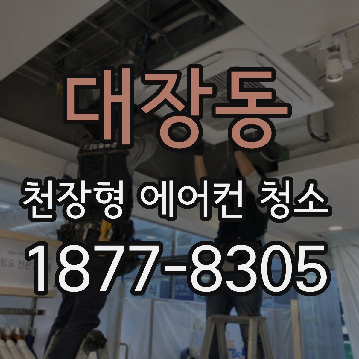 대장동 천장형 에어컨 청소