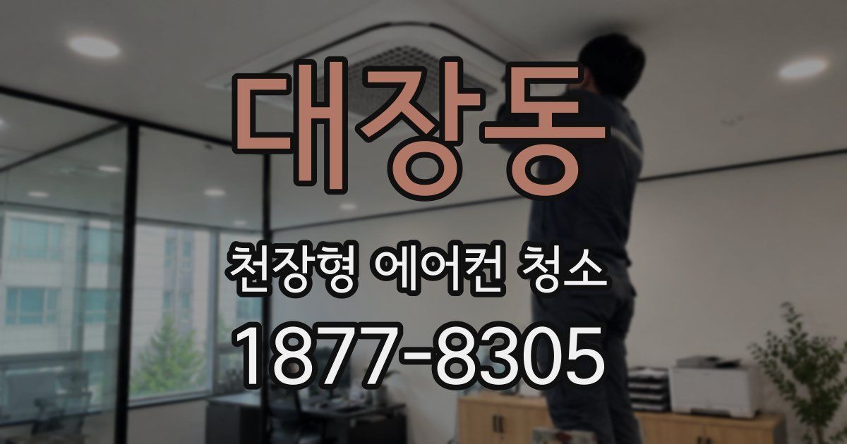 대장동 천장형 에어컨 청소