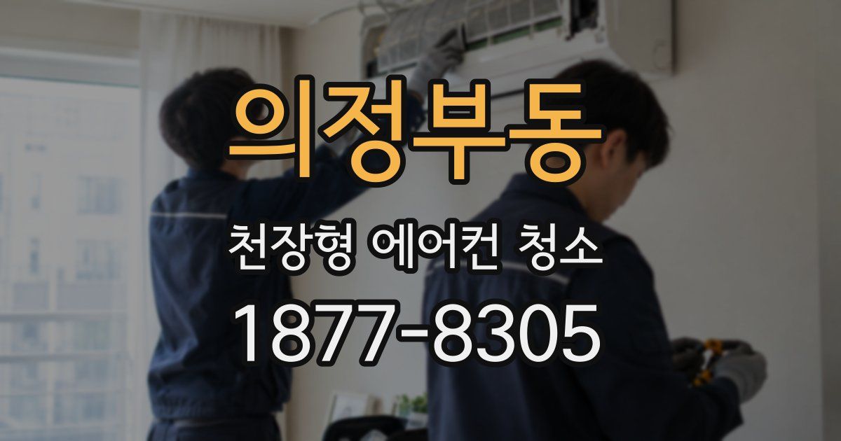 의정부동 천장형 에어컨 청소