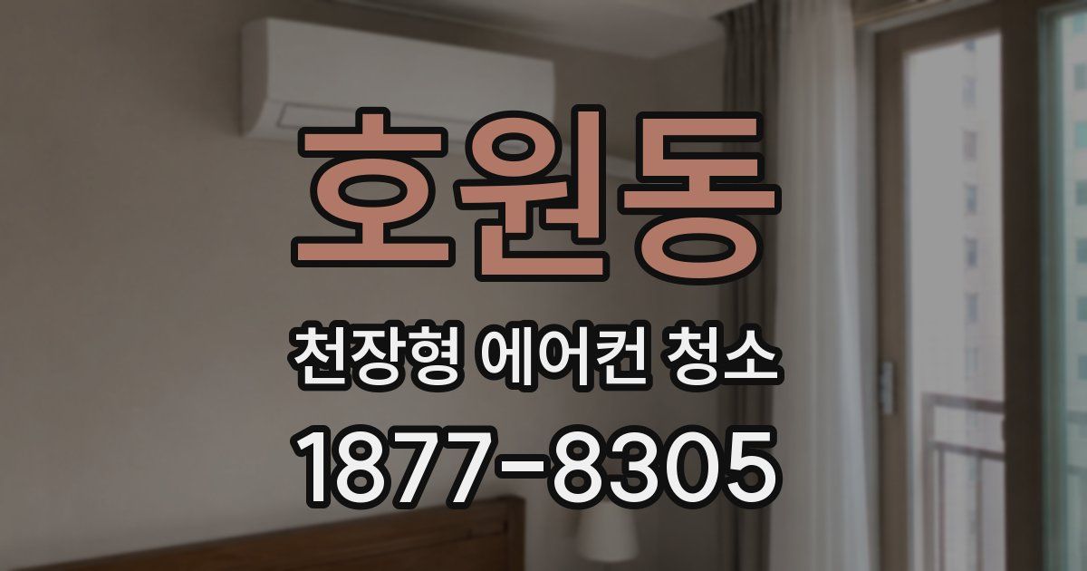 호원동 천장형 에어컨 청소