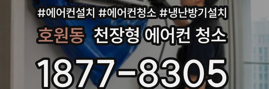 호원동 천장형 에어컨 청소