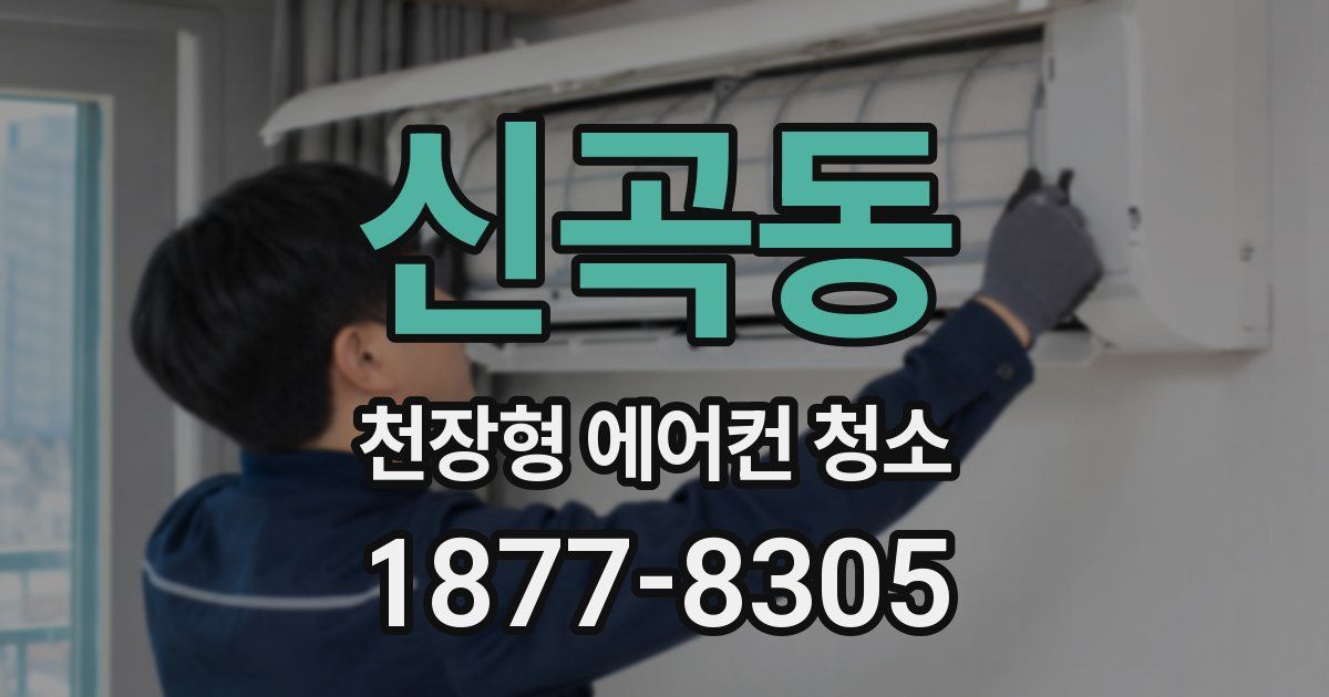 신곡동 천장형 에어컨 청소