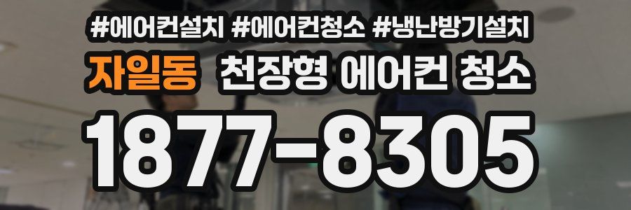 자일동 천장형 에어컨 청소