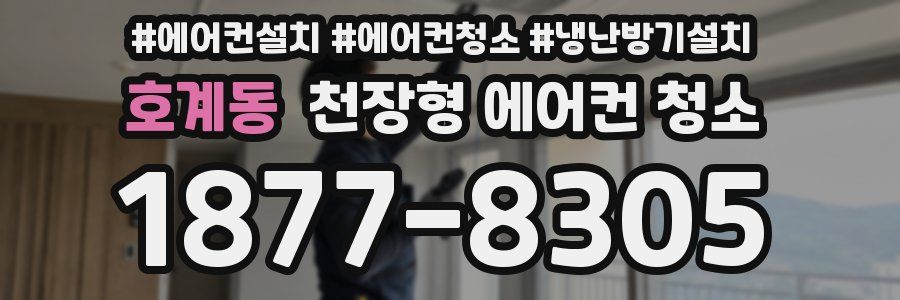 호계동 천장형 에어컨 청소