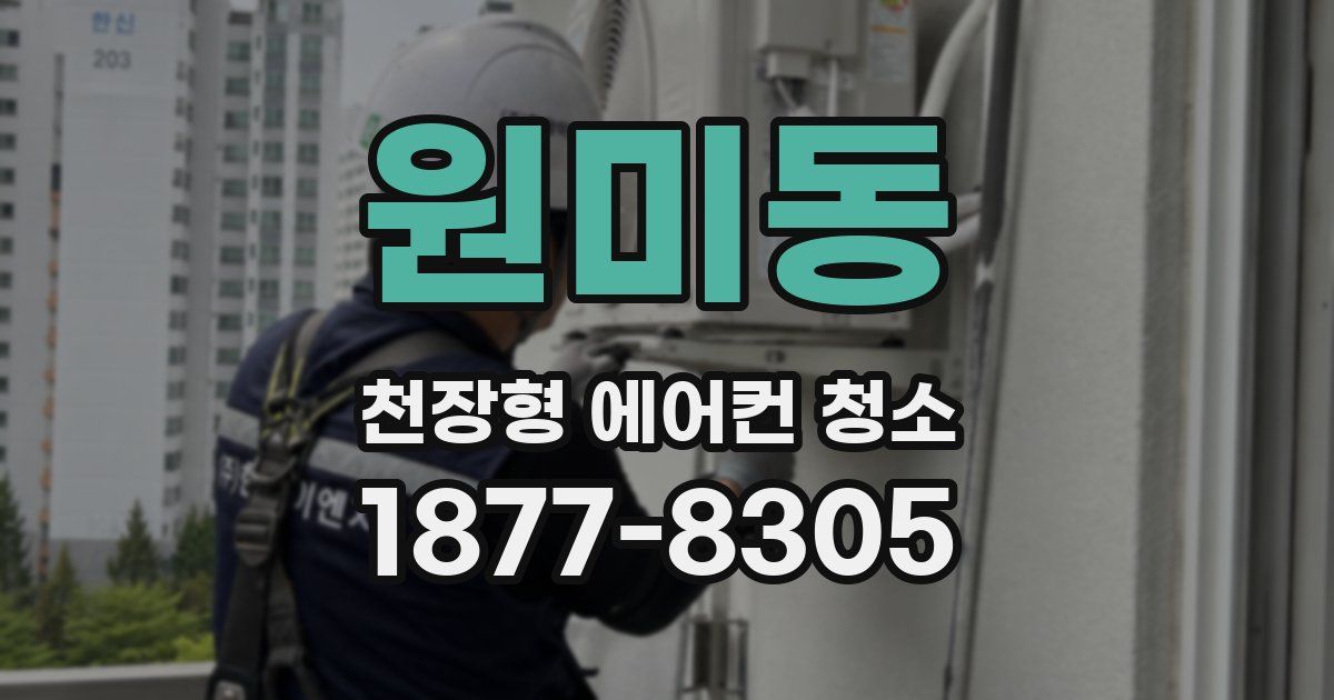 원미동 천장형 에어컨 청소