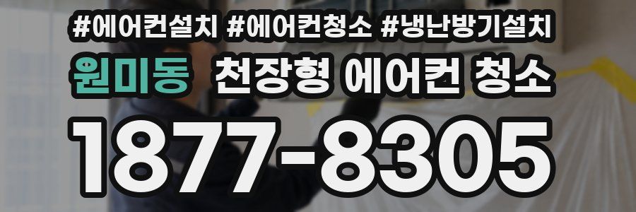 원미동 천장형 에어컨 청소