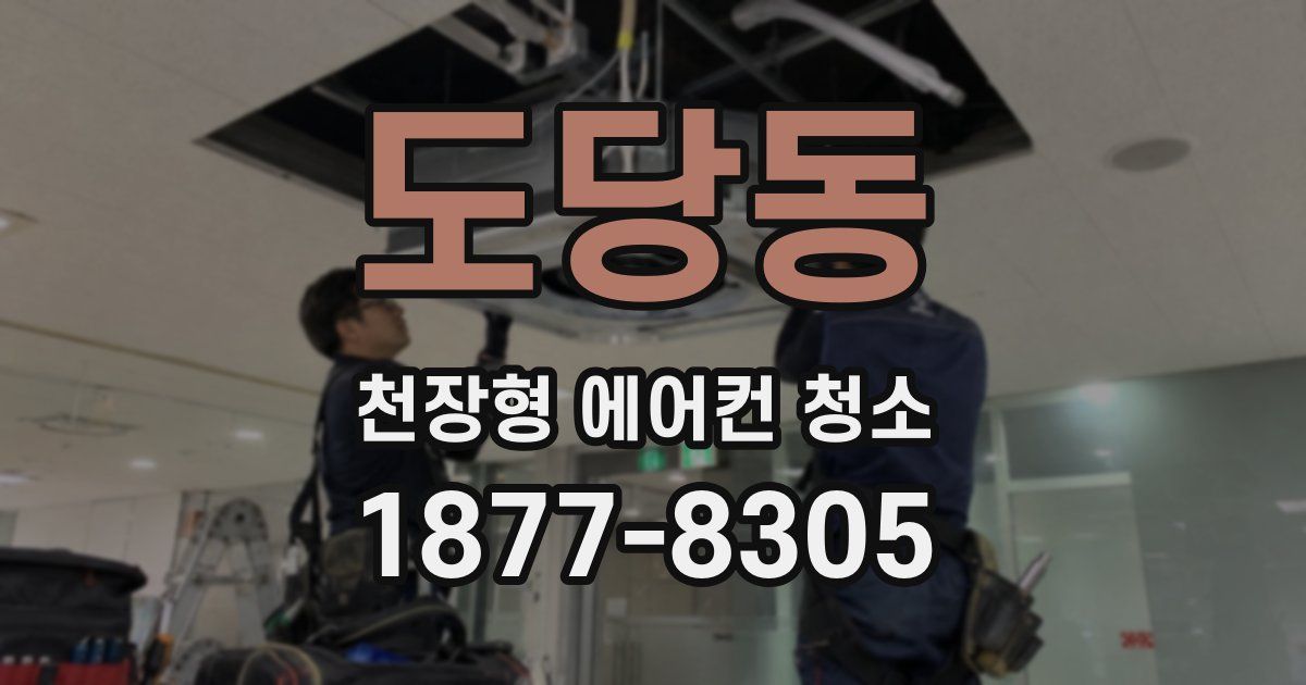 도당동 천장형 에어컨 청소