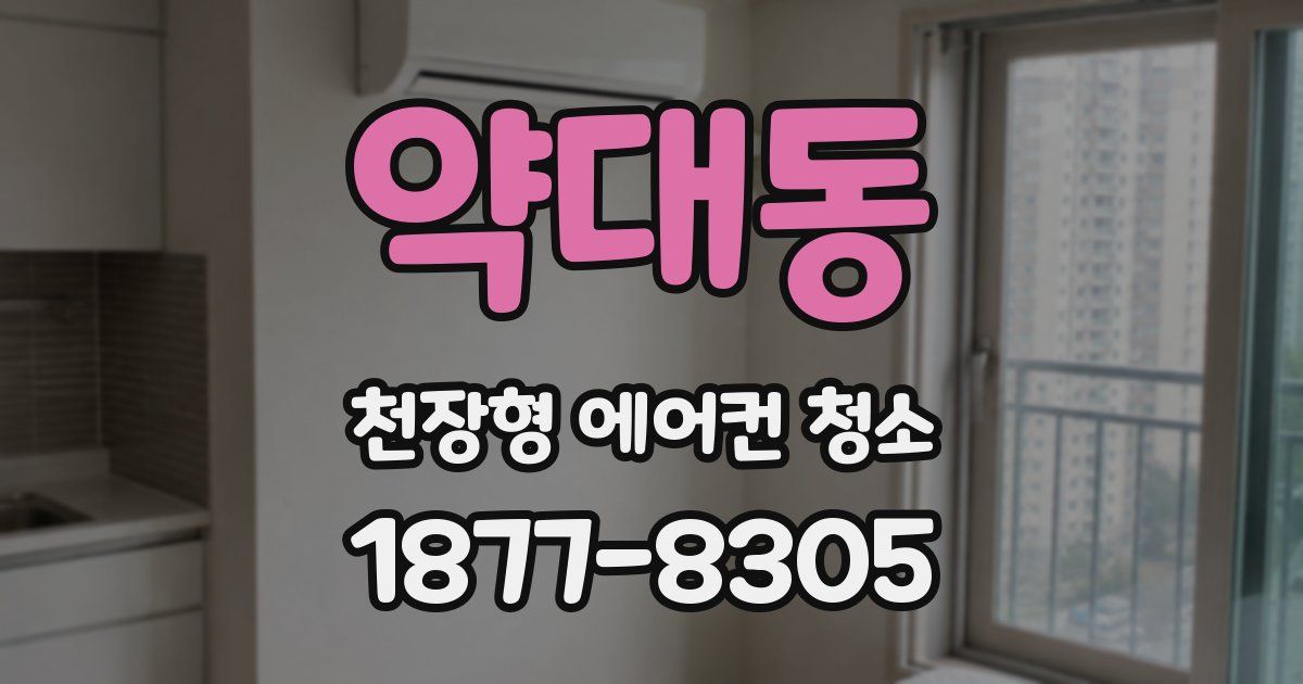 약대동 천장형 에어컨 청소