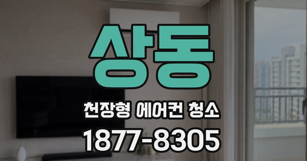 상동 천장형 에어컨 청소