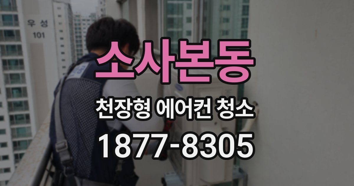 소사본동 천장형 에어컨 청소