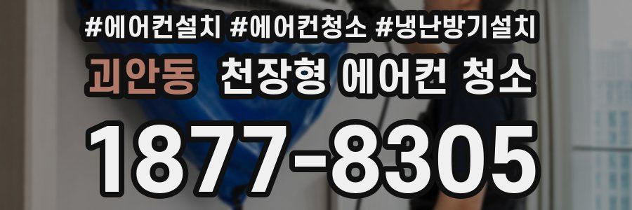 괴안동 천장형 에어컨 청소