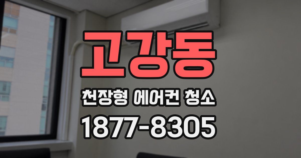 고강동 천장형 에어컨 청소