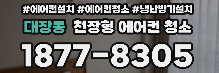 대장동 천장형 에어컨 청소