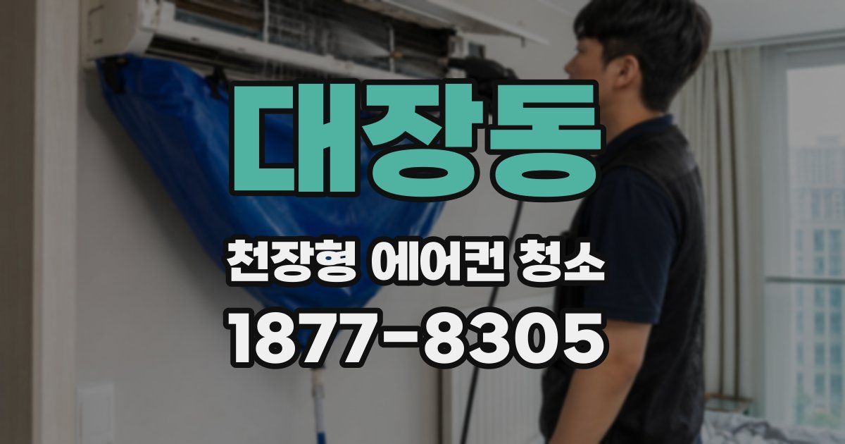 대장동 천장형 에어컨 청소