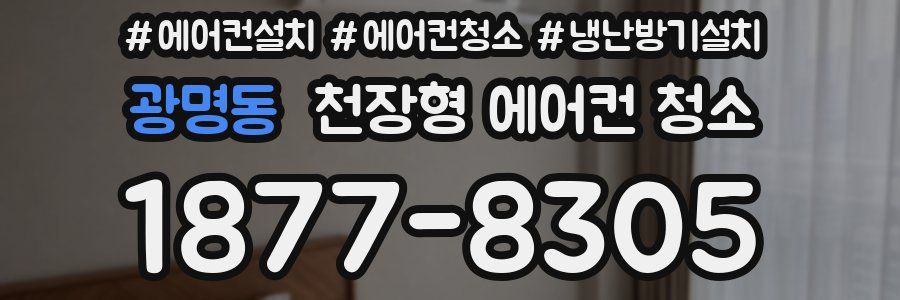 광명동 천장형 에어컨 청소