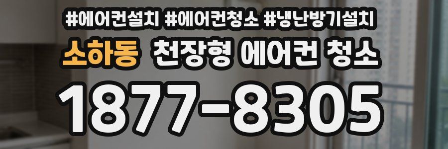 소하동 천장형 에어컨 청소