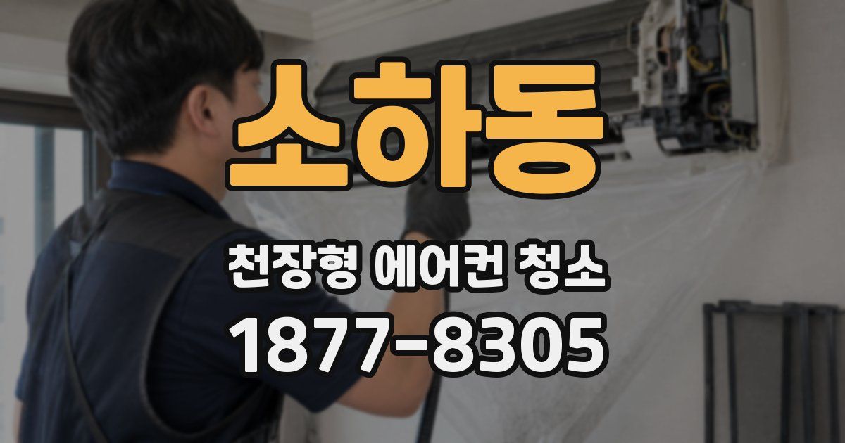 소하동 천장형 에어컨 청소