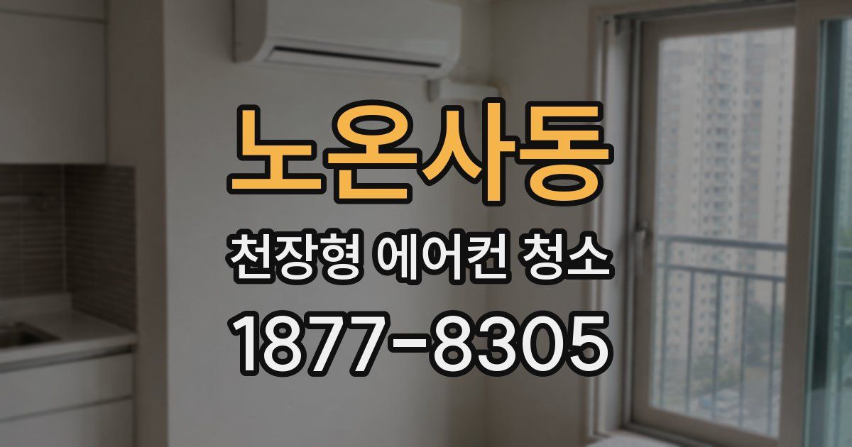 노온사동 천장형 에어컨 청소