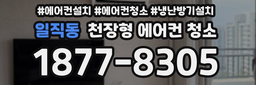 일직동 천장형 에어컨 청소