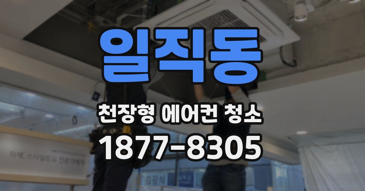 일직동 천장형 에어컨 청소