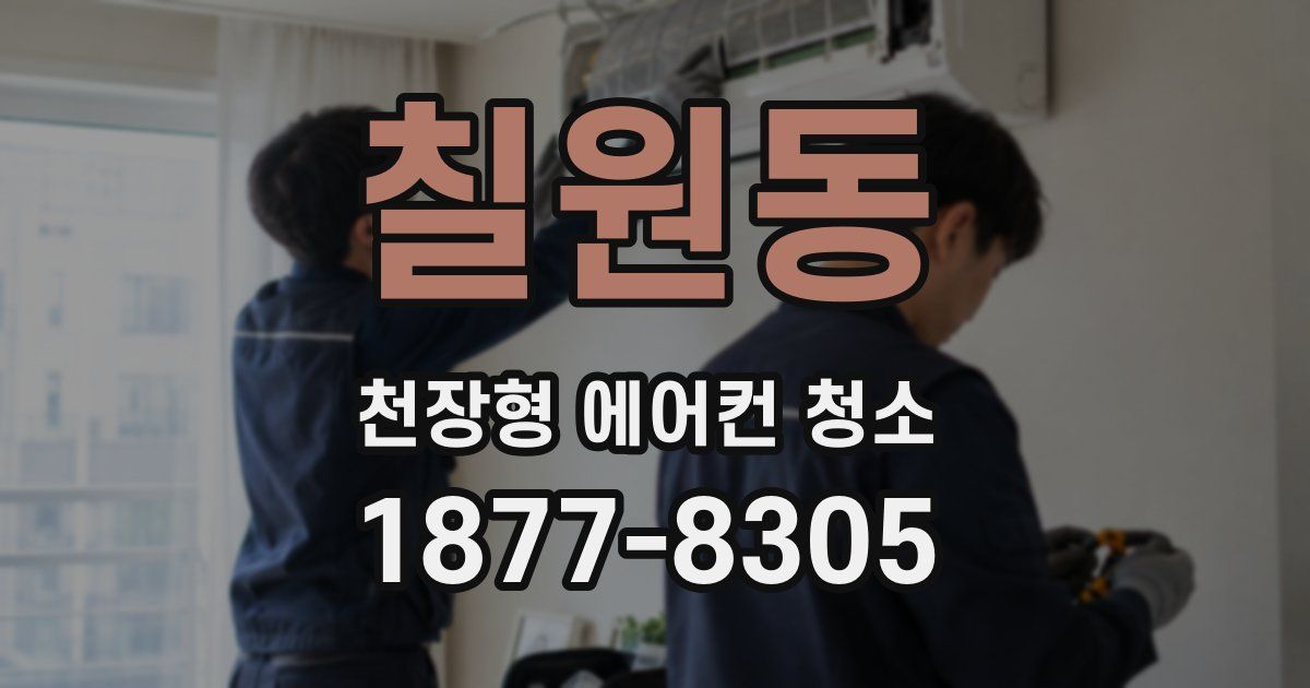 칠원동 천장형 에어컨 청소