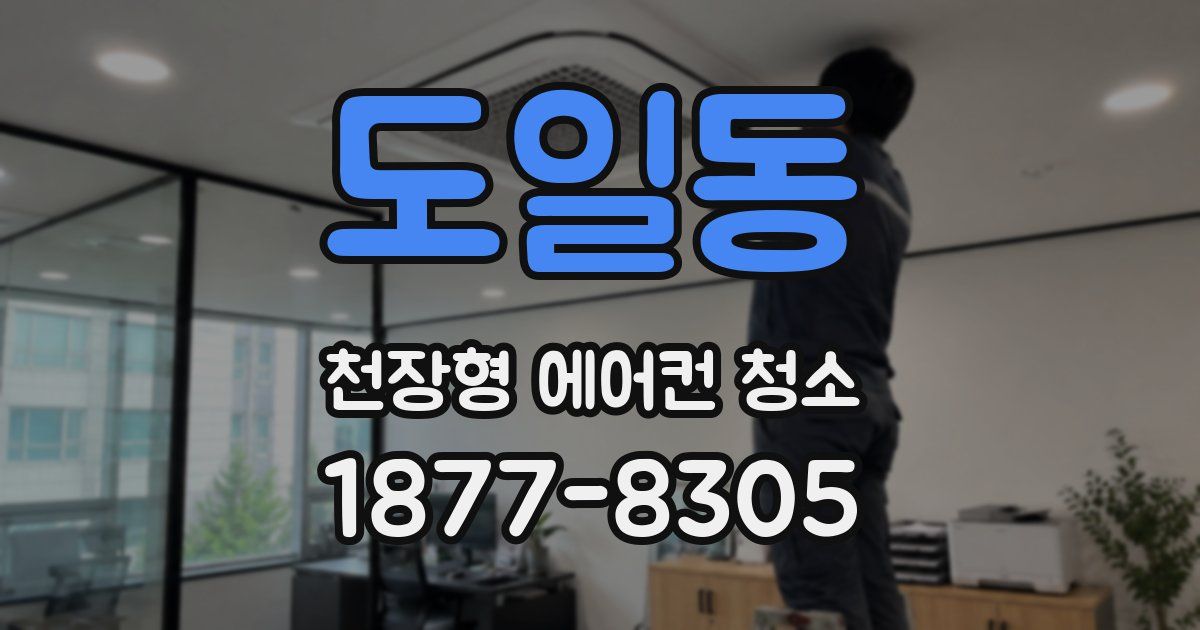 도일동 천장형 에어컨 청소
