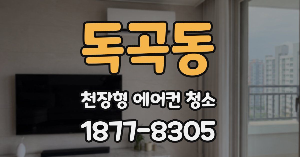 독곡동 천장형 에어컨 청소