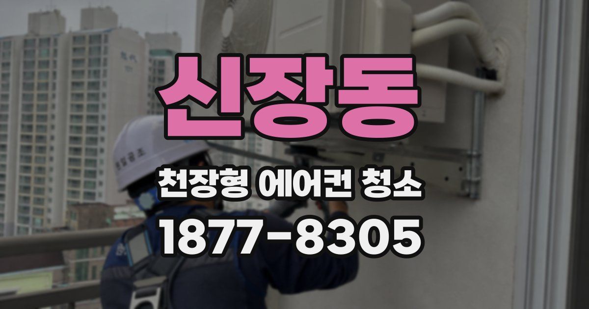 신장동 천장형 에어컨 청소