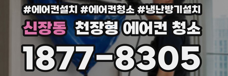 신장동 천장형 에어컨 청소