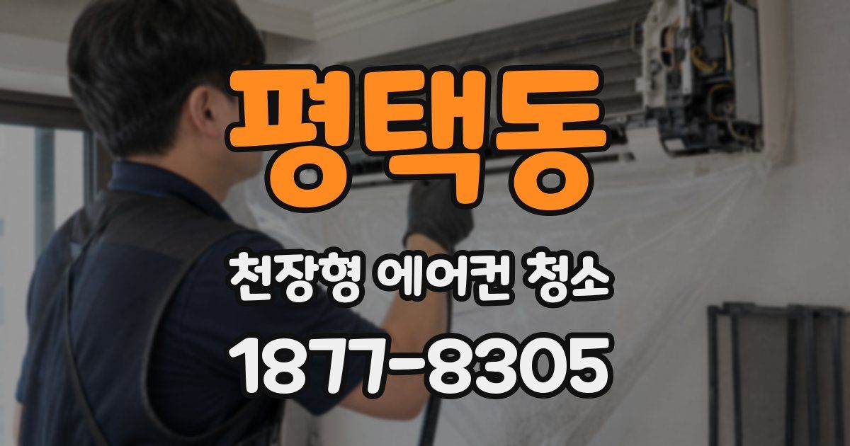 평택동 천장형 에어컨 청소