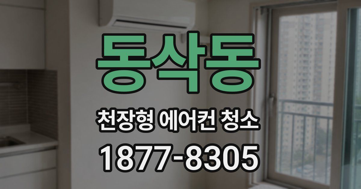 동삭동 천장형 에어컨 청소