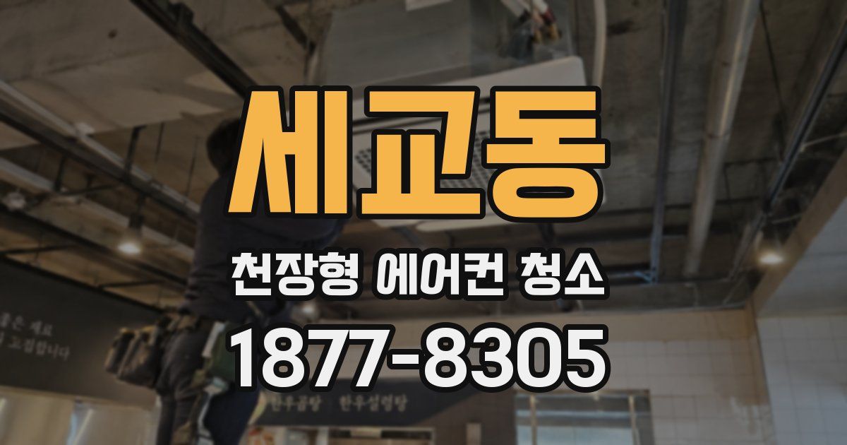 세교동 천장형 에어컨 청소
