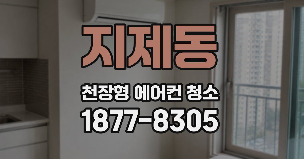 지제동 천장형 에어컨 청소