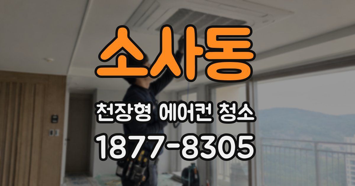 소사동 천장형 에어컨 청소