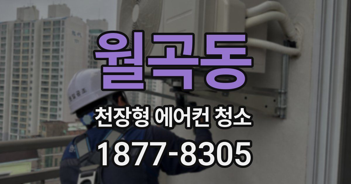 월곡동 천장형 에어컨 청소
