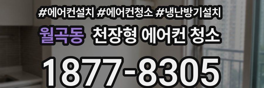 월곡동 천장형 에어컨 청소