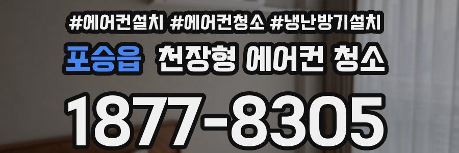 포승읍 천장형 에어컨 청소