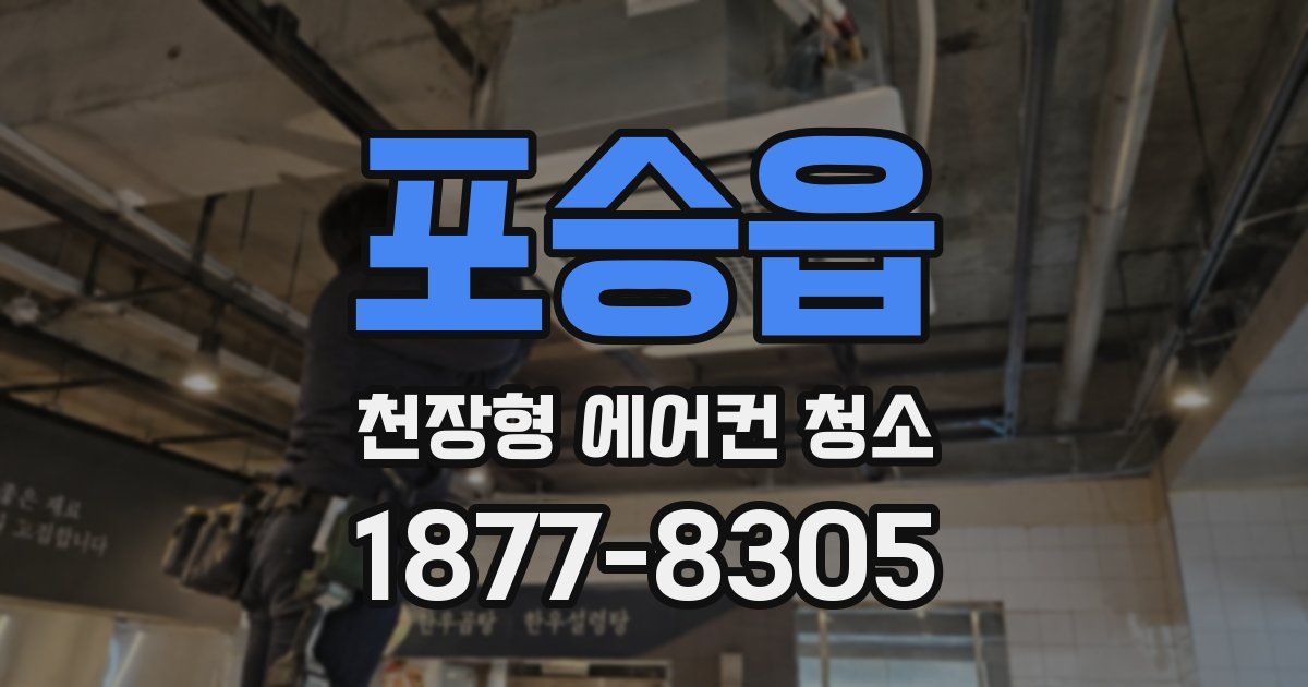 포승읍 천장형 에어컨 청소