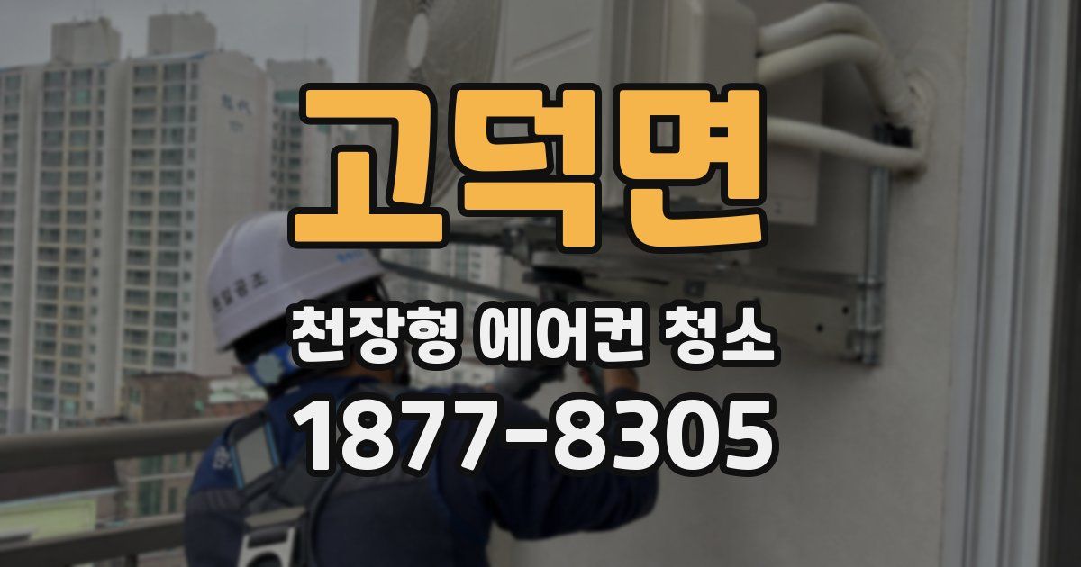 고덕면 천장형 에어컨 청소